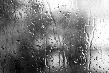 Su damlaları arka plan, bir bardak pencere.