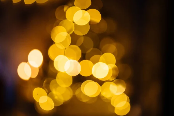 Interno Capodanno 2020 Con Candele Lampadine Bokeh — Foto Stock