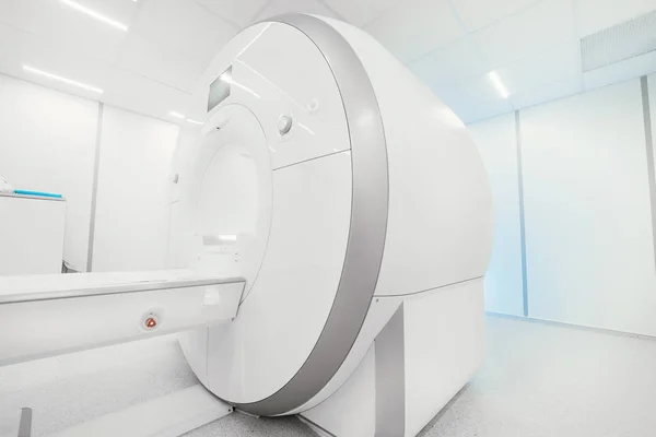MRI - Magnetic resonance imaging scan device in Hospital. Medical Equipment and Health Care. CT - Computerized Tomography Scan Device in Hospital.  MRI scaner room