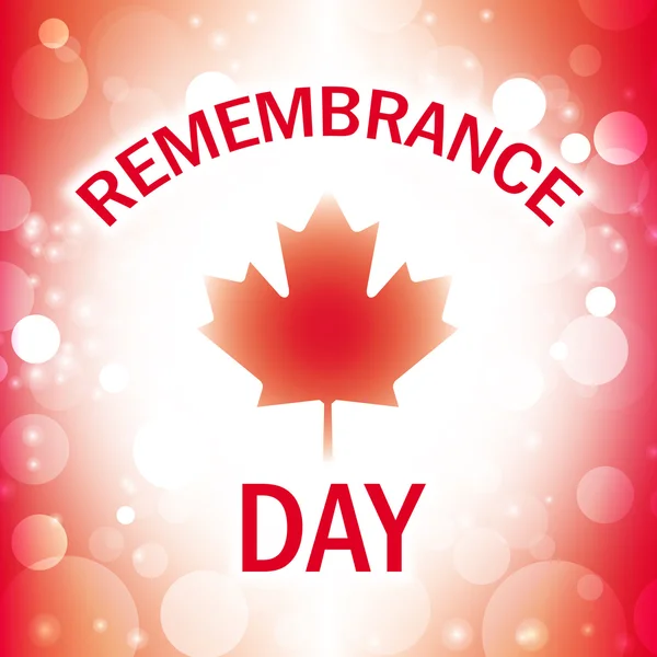 Día de la Memoria Canadá con fondo de bandera abstracta, ilustración vectorial — Vector de stock