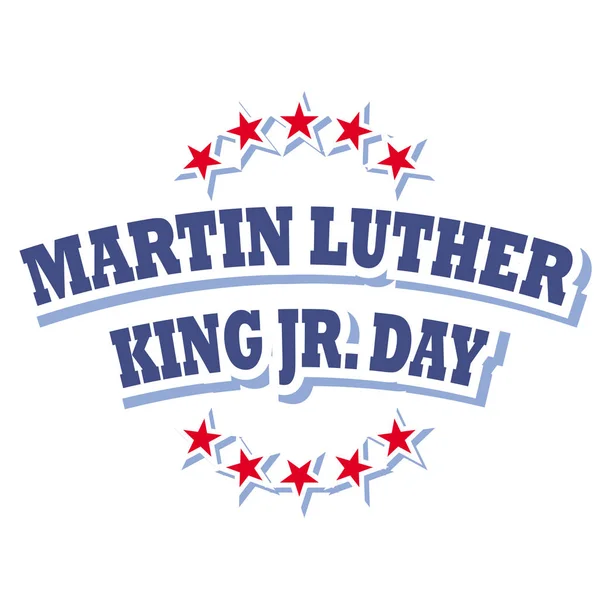 Martin Luther King Jr. günü logosu sembolü beyaz arka plan üzerinde izole, vektör