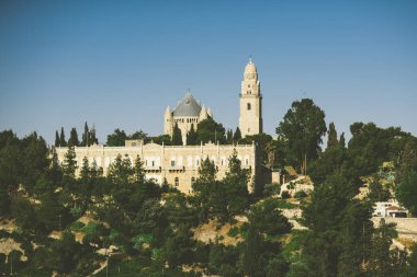 Zion Dağı 'nın tepesinde, Kudüs' teki Alman Benedikt Manastırı 'nda Meryem Ana' nın Varsayımı Manastırı