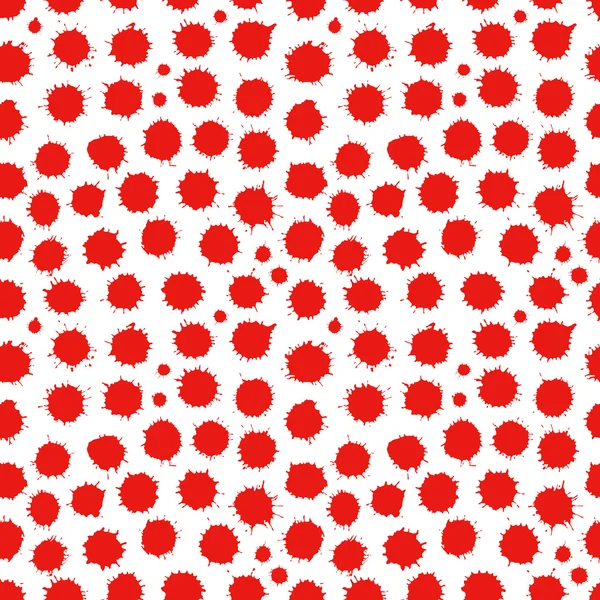 Abstract seamless spatter red pattern — Stock Vector