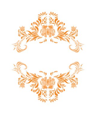 Sonbahar yaprakları ve küme çiçekler