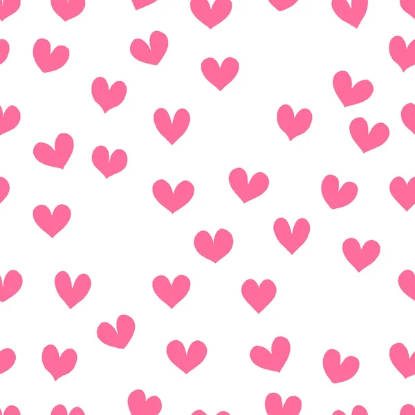 Roze harten naadloos patroon — Stockfoto