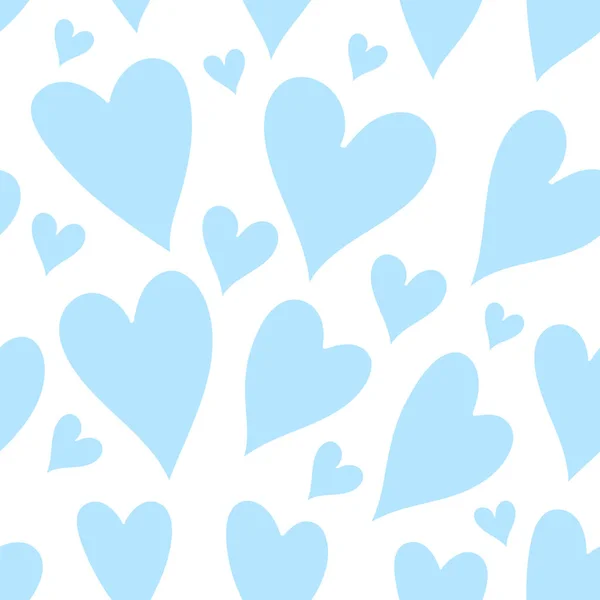 Light blue hearts on a white background — Stock Photo, Image