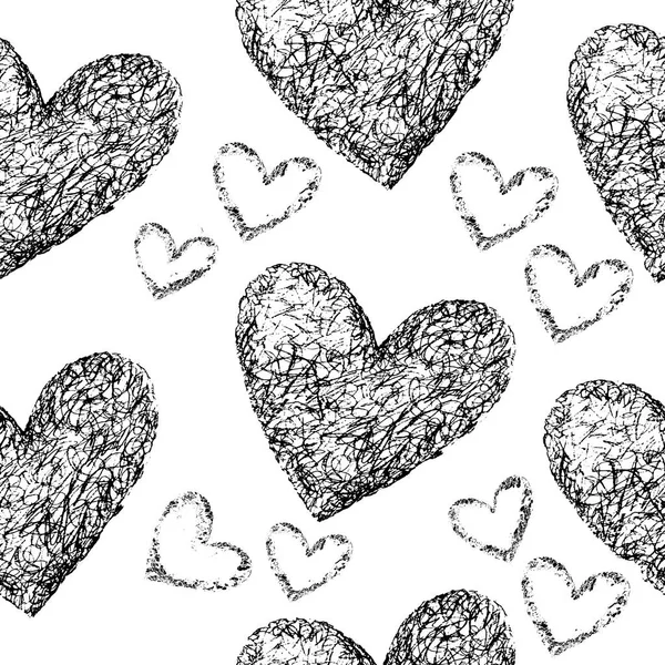 Valentines Day pattern with hearts — Stock Photo, Image