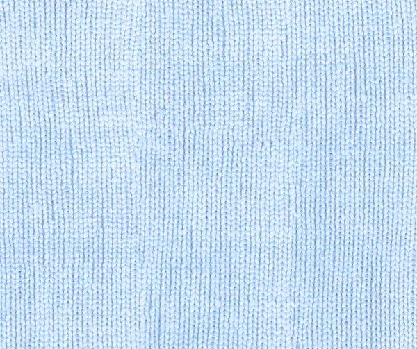 Синя в'язана тканина текстура — стокове фото