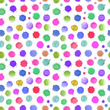  Renkli suluboya sıçramalarına seamless modeli