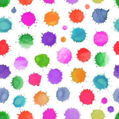  Renkli suluboya sıçramalarına seamless modeli