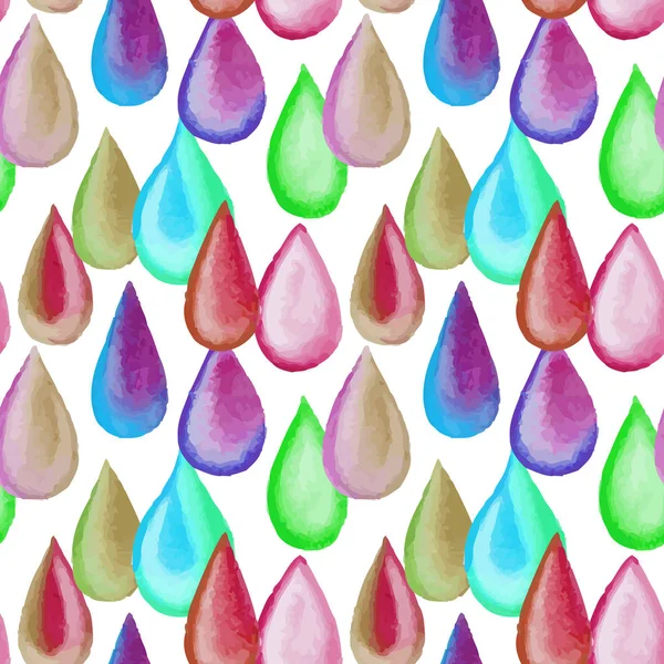 Aquarelle colorée éclaboussures motif sans couture — Image vectorielle
