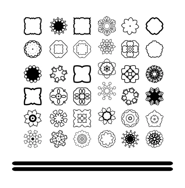 Adorno geométrico hecho en vector . — Archivo Imágenes Vectoriales