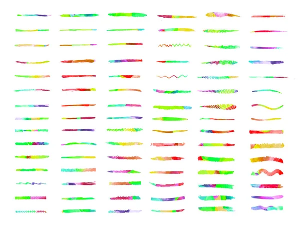 Strisce colorate disegnate a mano — Foto Stock