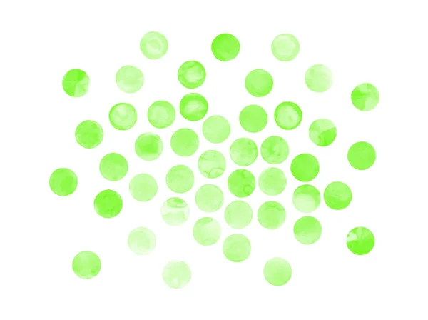 Зелене векторне акварельне коло . — стоковий вектор