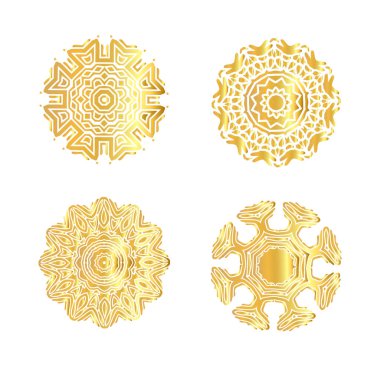 Geometrik altın mandala.
