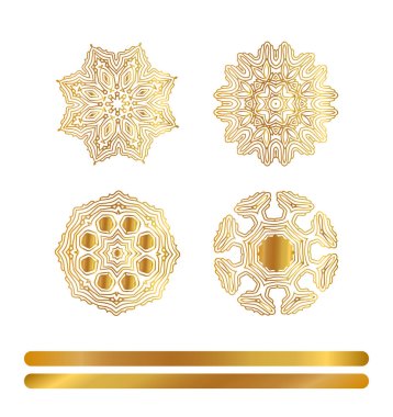 Geometrik altın mandala.