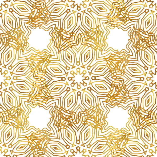 Vektor Gold abstrakte nahtlose Muster — Stockvektor