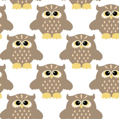 renkli baykuş ile Seamless Modeli