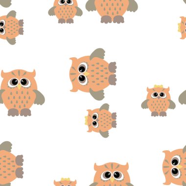 Dikişsiz baykuş desen