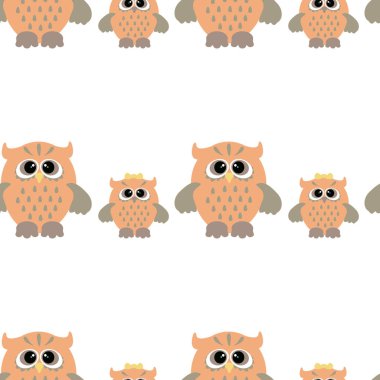 Dikişsiz baykuş desen