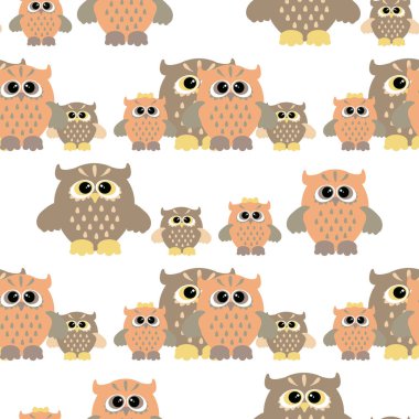 renkli baykuş ile Seamless Modeli