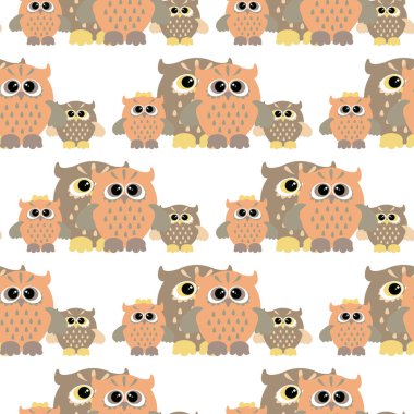 Dikişsiz baykuş desen