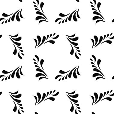 siyah soyut seamless modeli