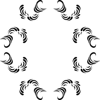 siyah soyut seamless modeli