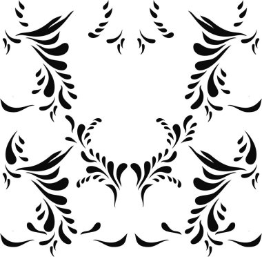 siyah soyut seamless modeli