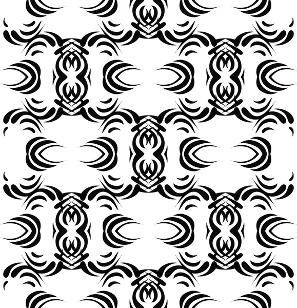 Negro patrón inconsútil abstracto — Vector de stock