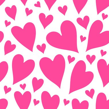 Pembe kalpler pürüzsüz desen
