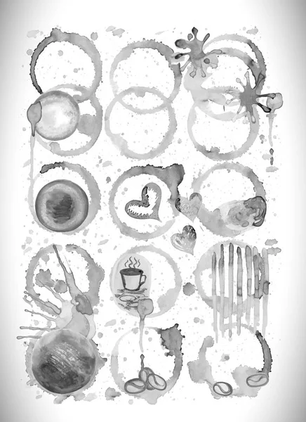 Conjunto vectorial de manchas. Manchas de vidrio grunge . — Archivo Imágenes Vectoriales