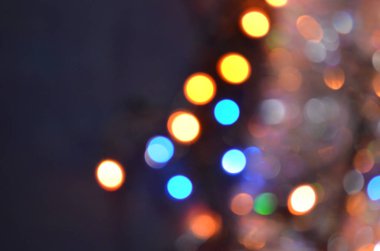 Soyut bokeh gece şehir arka plan