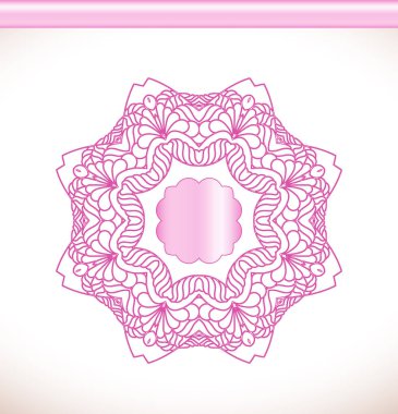 Çiçek pembe mandala