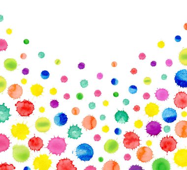 Renkli suluboya konfeti arka plan