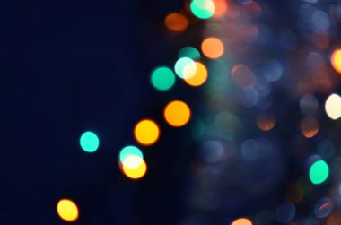 Soyut bokeh gece şehir arka plan