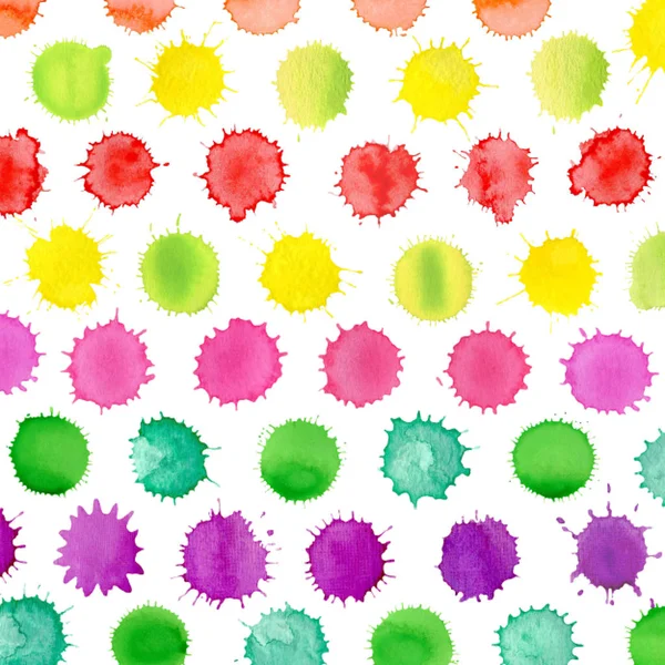Fondo de acuarela colorido abstracto. Patrón de salpicadura de acuarela — Foto de Stock