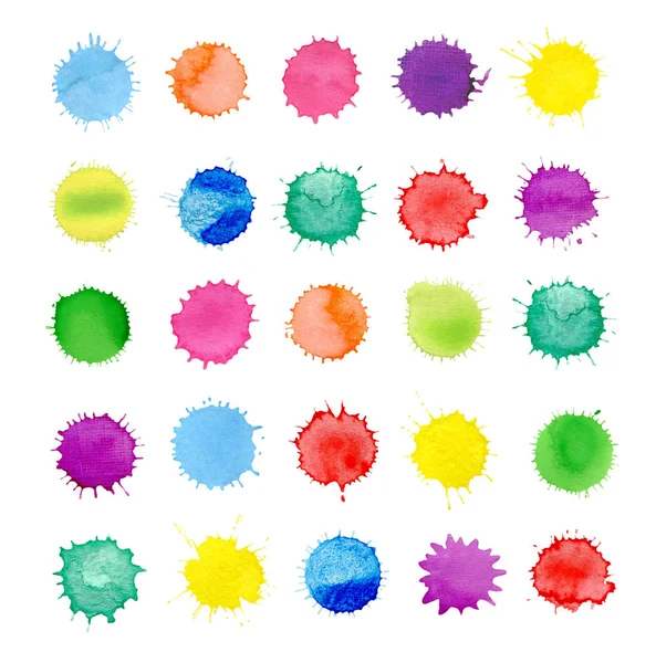 Colorful watercolor confetti background — Stock Photo, Image