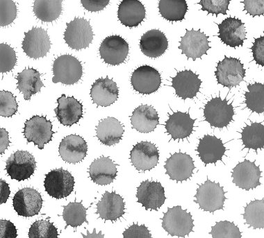 Grunge boya lekesi. Suluboya arka plan siyah.