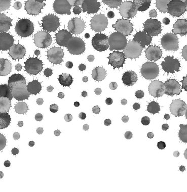 Uyarıları sıçraması ve BLOB'lar siyah mürekkep.