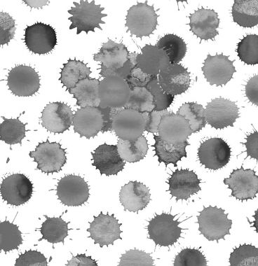 Uyarıları sıçraması ve BLOB'lar siyah mürekkep.