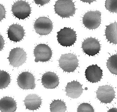 Uyarıları sıçraması ve BLOB'lar siyah mürekkep.