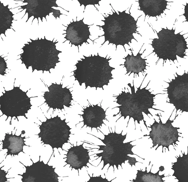 Uyarıları sıçraması ve BLOB'lar siyah mürekkep.