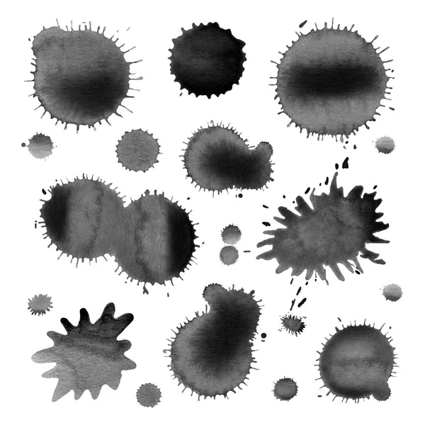 Sulu Boya lekesi arka plan. Grunge siyah splash arka plan.