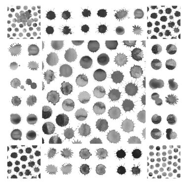 Grunge boya lekesi. Siyah mürekkep grunge sıçrama