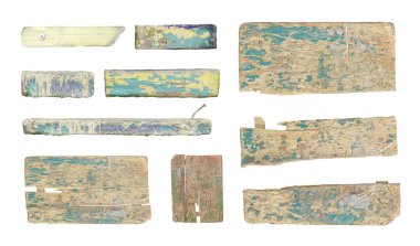 Boş tahta işaret izole ayarla