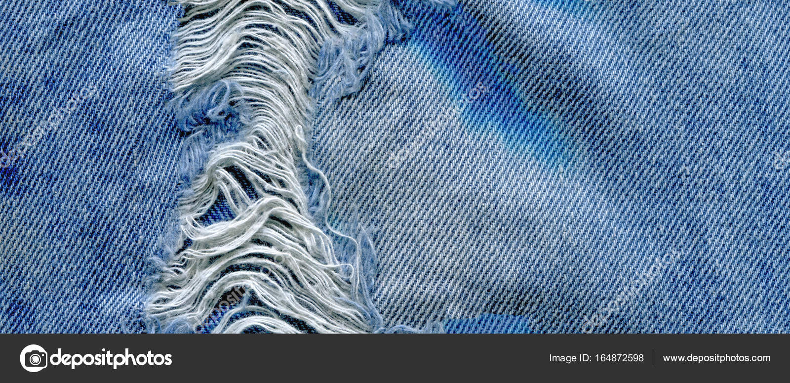 torn denim