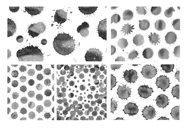 Grunge boya lekesi. Siyah mürekkep grunge sıçrama