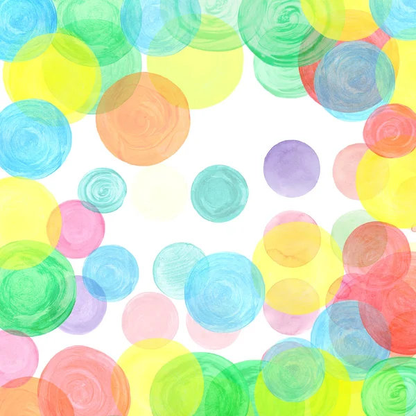 Abstract retro pastel pattern. Round shapes texture