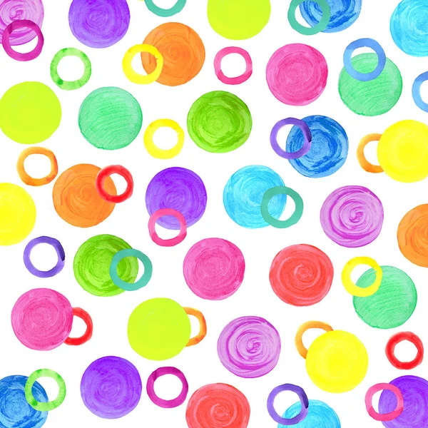 Patrón colorido esquemático de moléculas. Diseño de moléculas multicolores — Foto de Stock